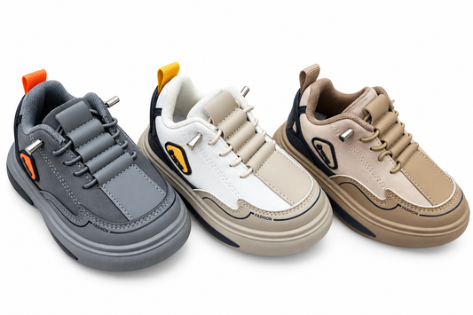 Boys Fix Lace Shoe