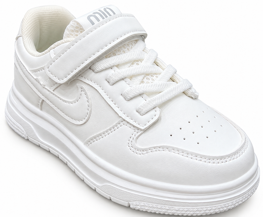 Kids’ Classic White Casual Sneakers